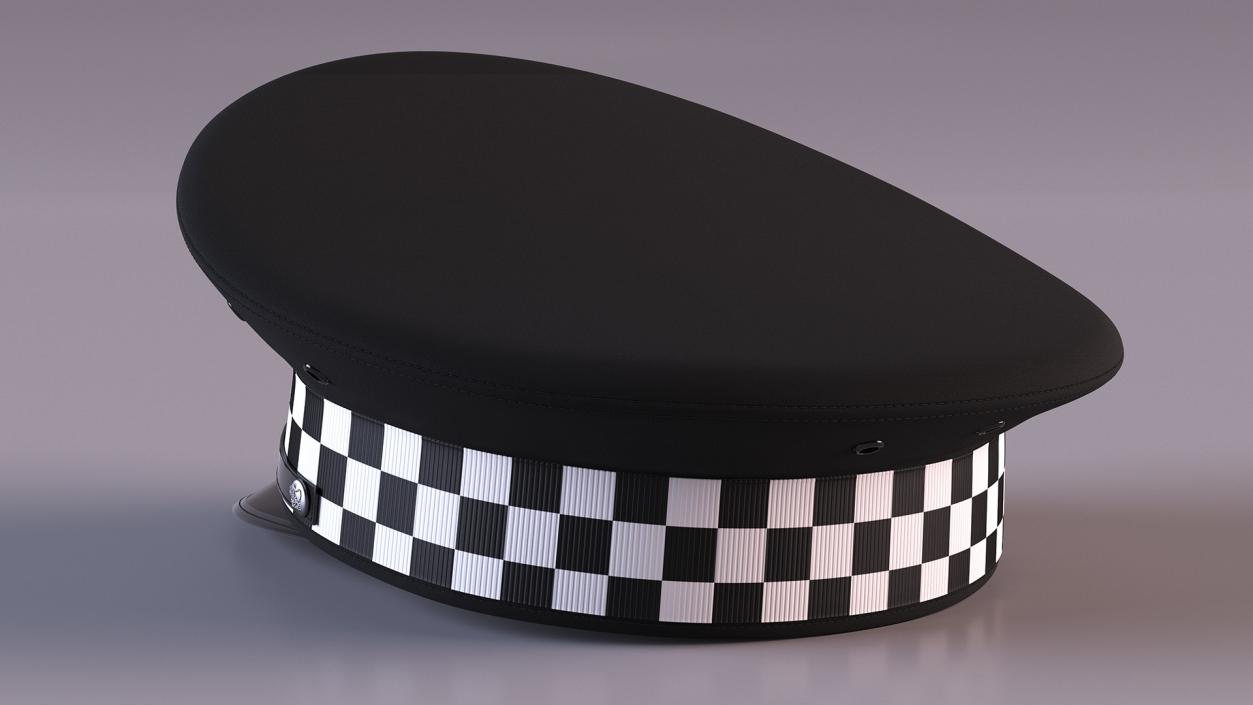 3D British Police Force Peaked Cap