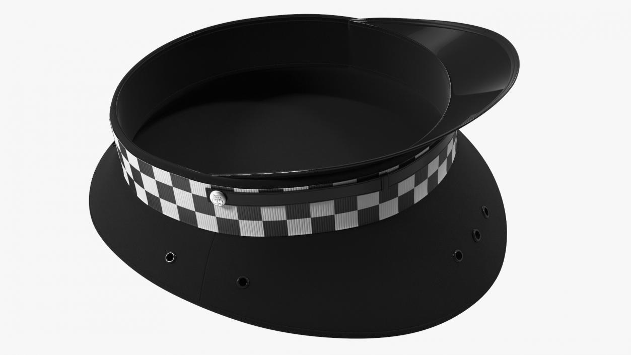 3D British Police Force Peaked Cap