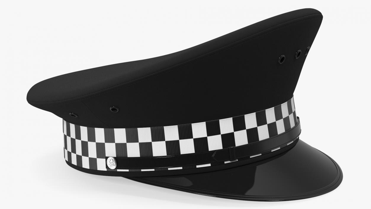 3D British Police Force Peaked Cap