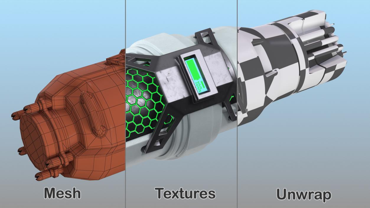 Futuristic Sci Fi Energy Cell 3D model