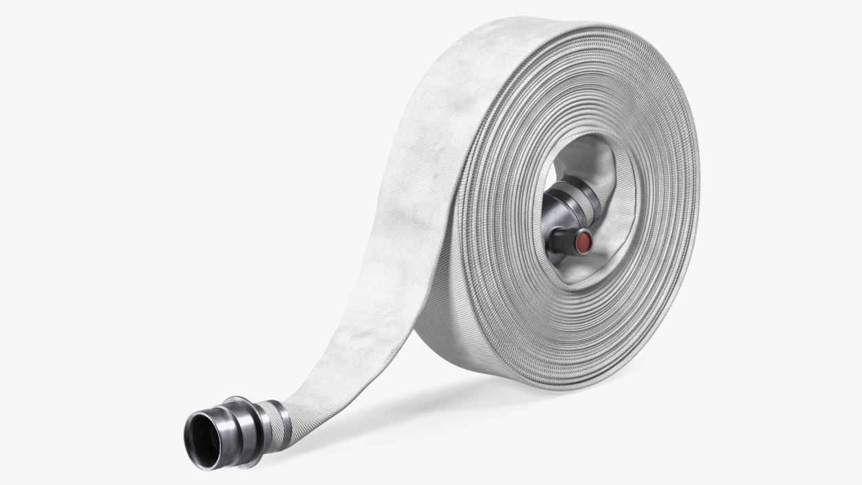 3D model Rolled Up Fire Hose White