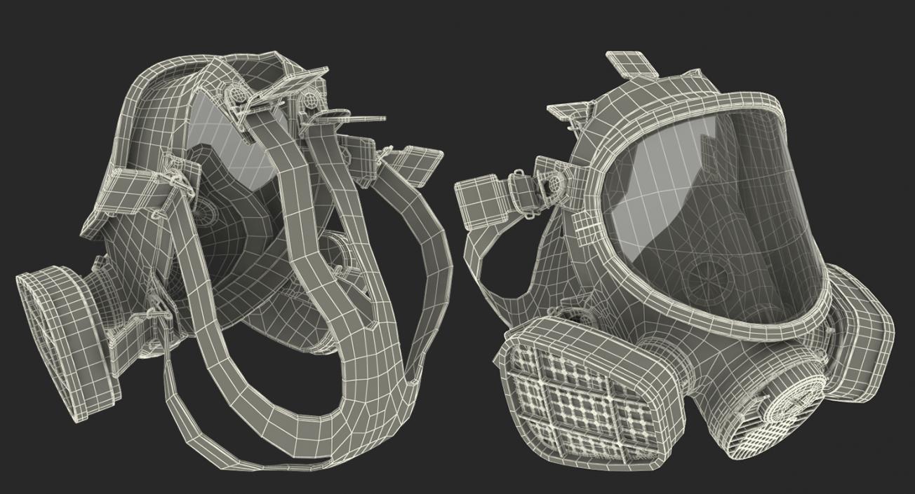 3M 7000 Series Silicone Respirator 3D model
