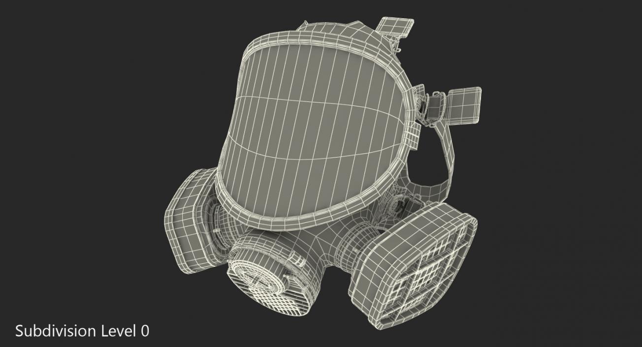 3M 7000 Series Silicone Respirator 3D model