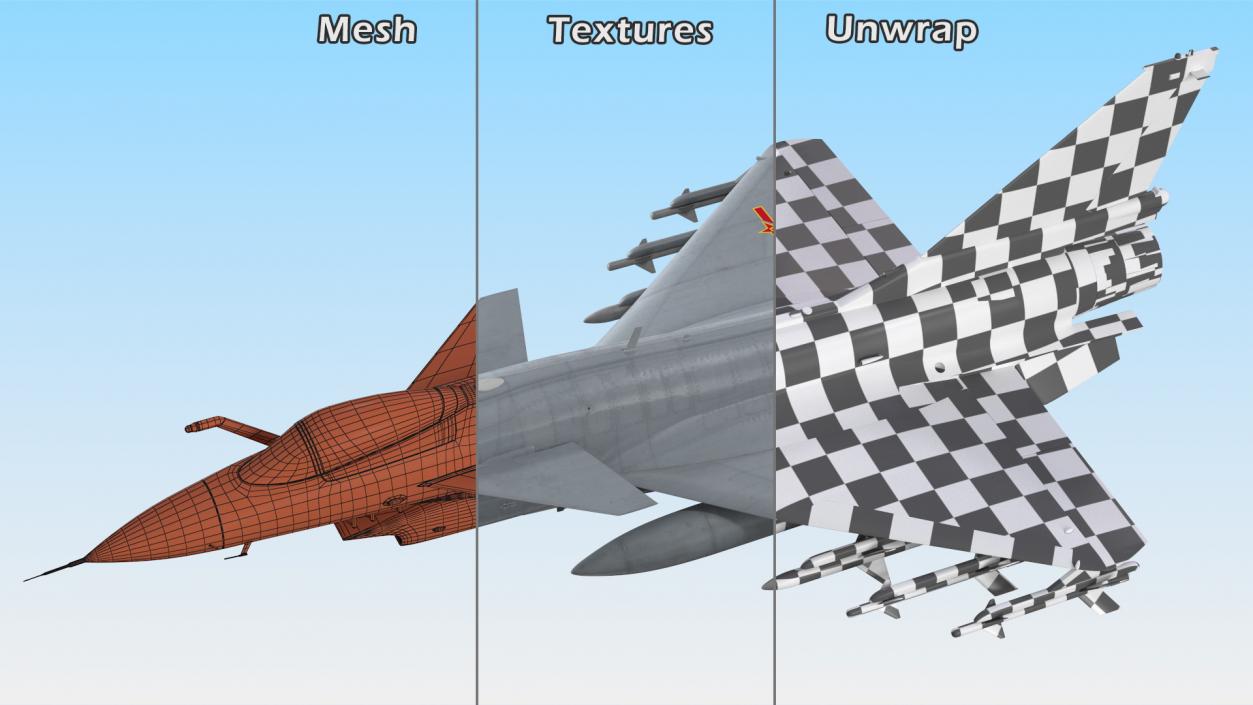 J10 Vigorous Dragon Exterior Only Armament 3D