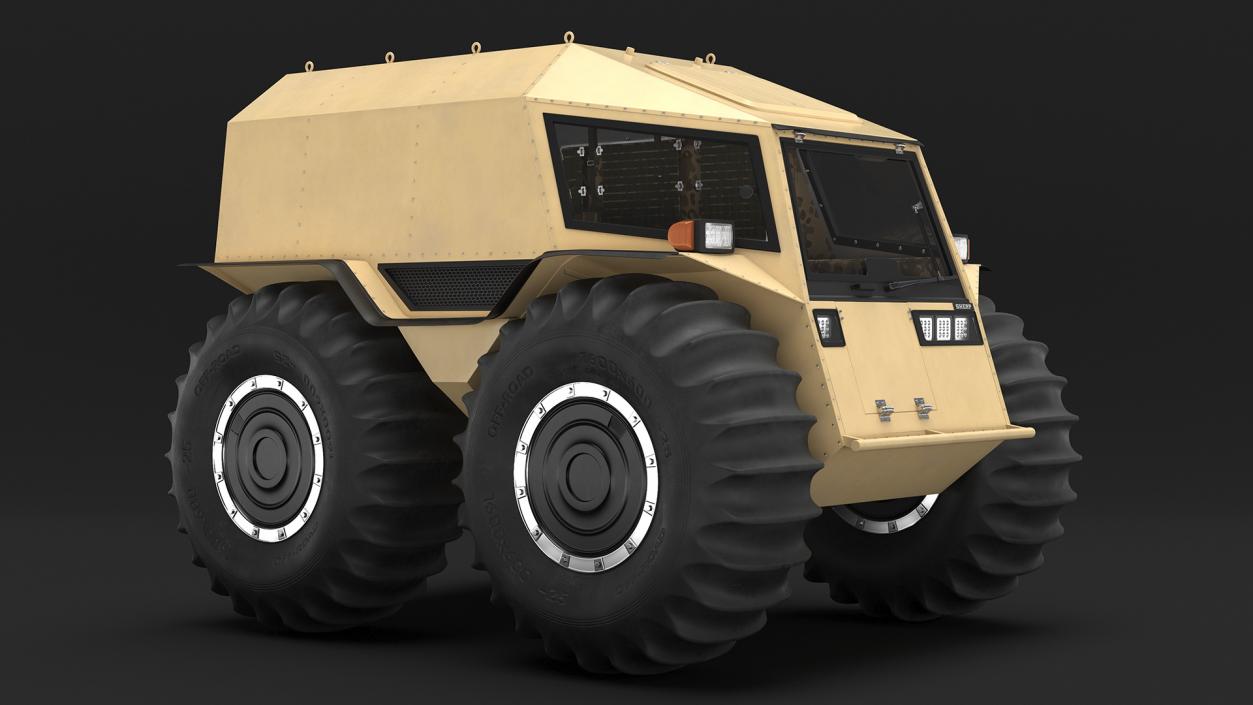 3D Sherp ATV Rigged