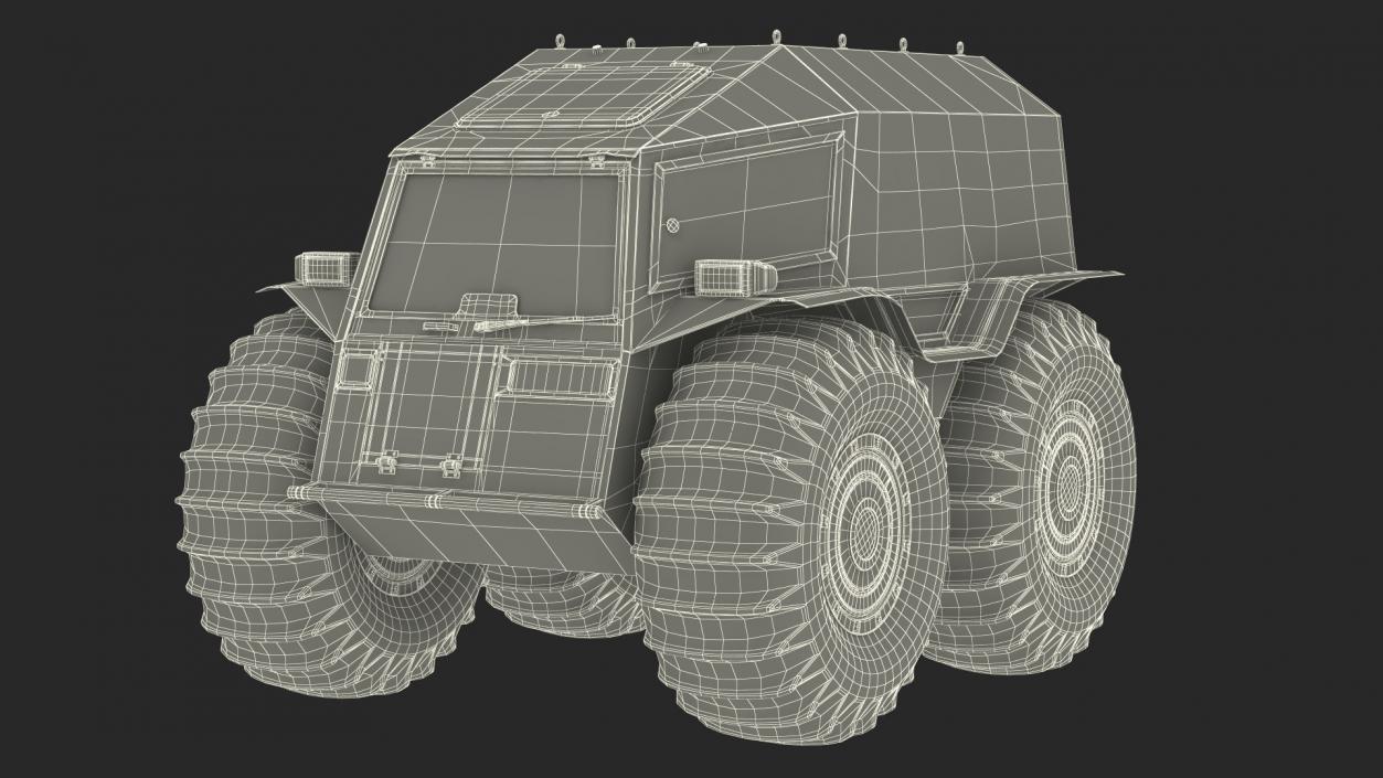 3D Sherp ATV Rigged