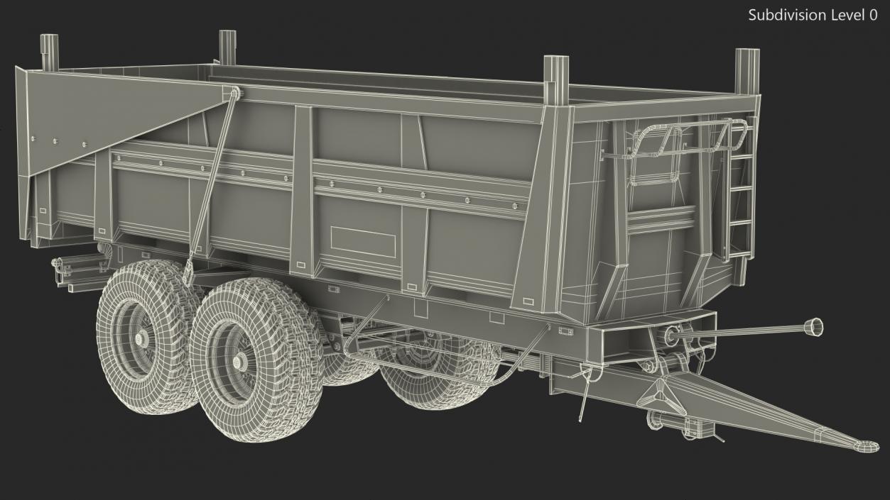 3D Maupu 18t Trailer Dirty model