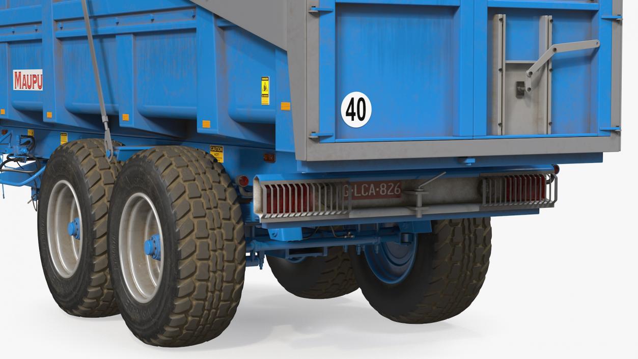 3D Maupu 18t Trailer Dirty model