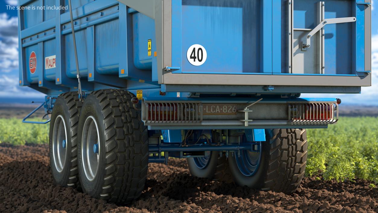 3D Maupu 18t Trailer Dirty model