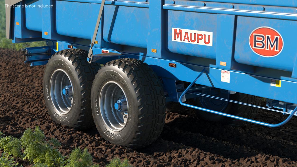 3D Maupu 18t Trailer Dirty model