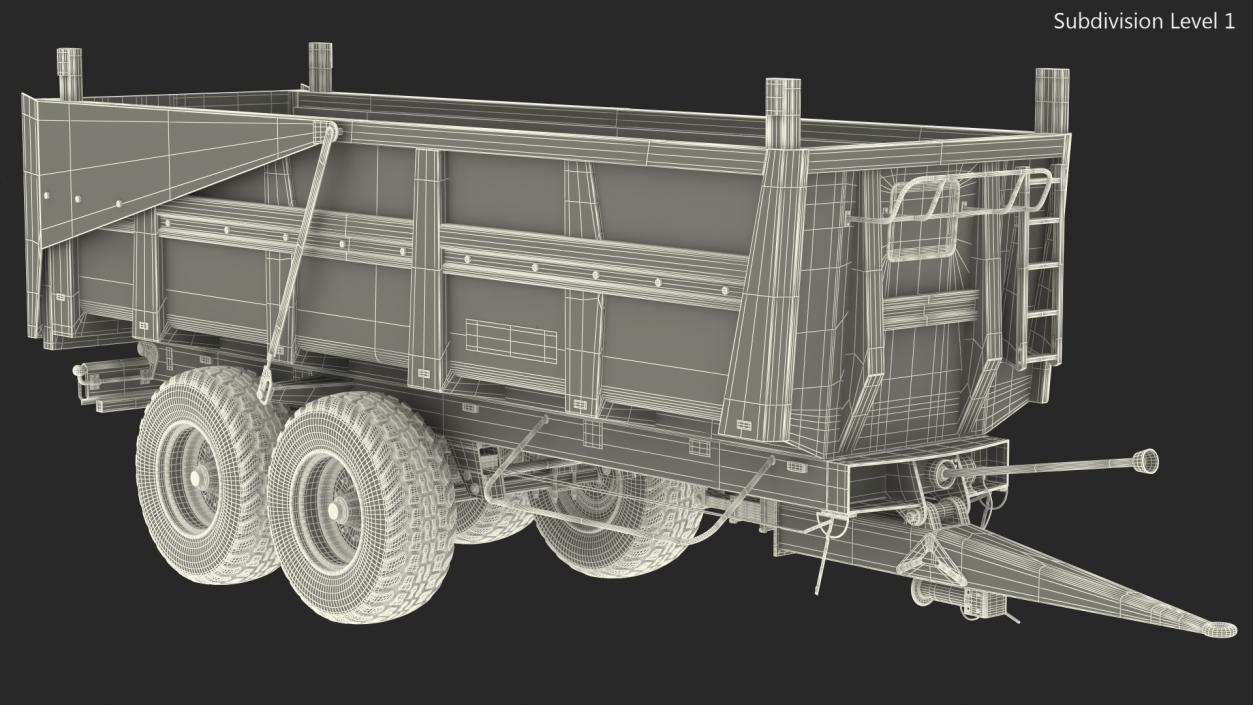 3D Maupu 18t Trailer Dirty model