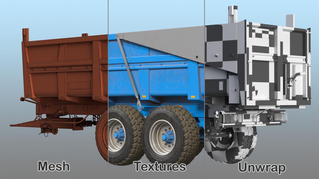 3D Maupu 18t Trailer Dirty model