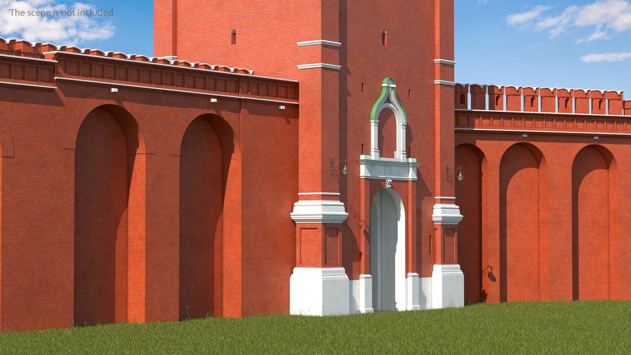 3D model Moscow Kremlin Spasskaya Tower