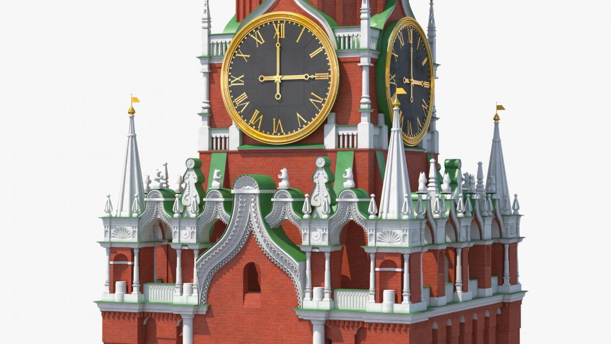 3D model Moscow Kremlin Spasskaya Tower