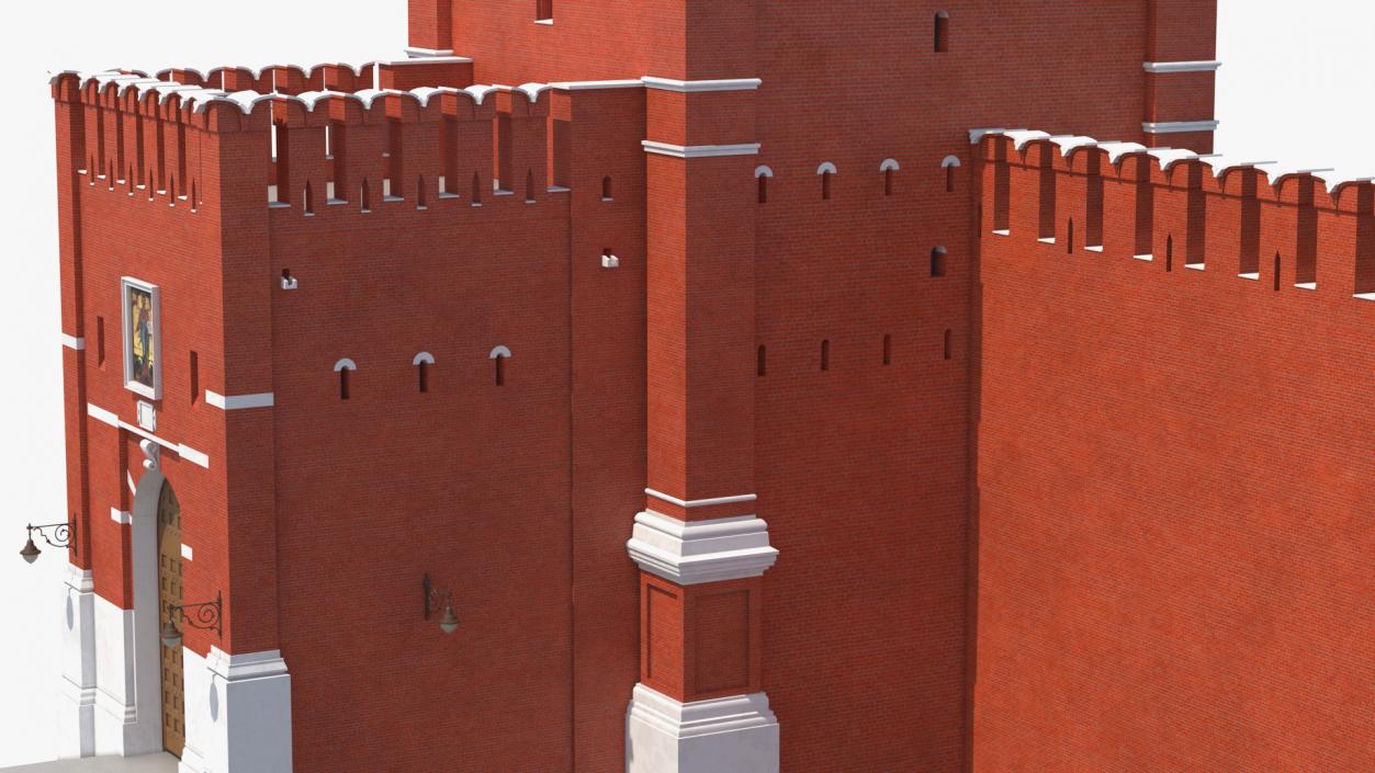 3D model Moscow Kremlin Spasskaya Tower