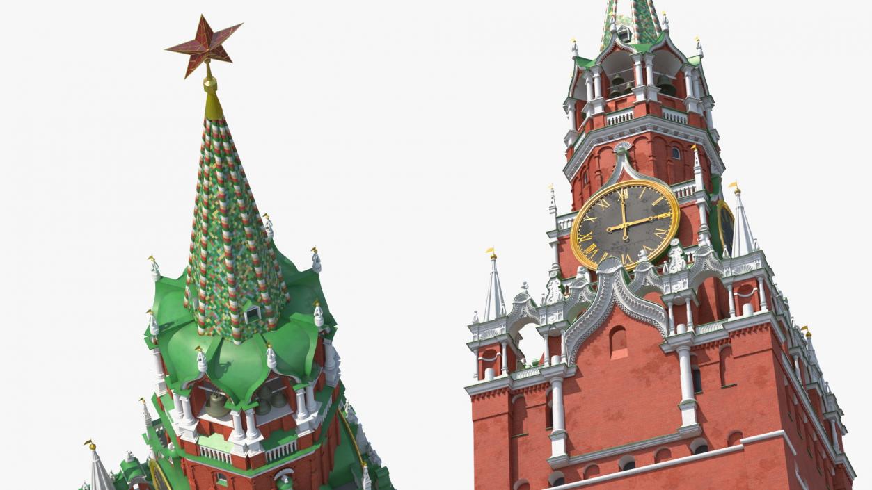 3D model Moscow Kremlin Spasskaya Tower