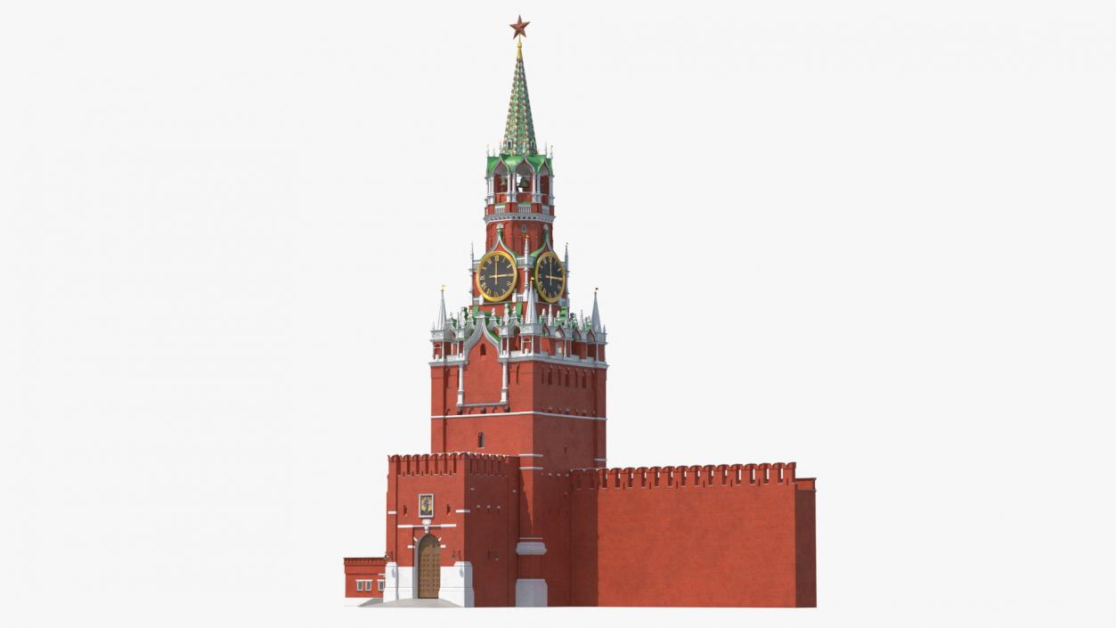 3D model Moscow Kremlin Spasskaya Tower