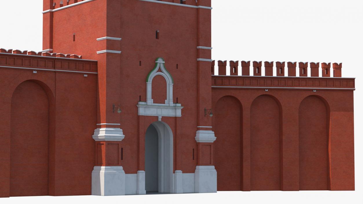 3D model Moscow Kremlin Spasskaya Tower