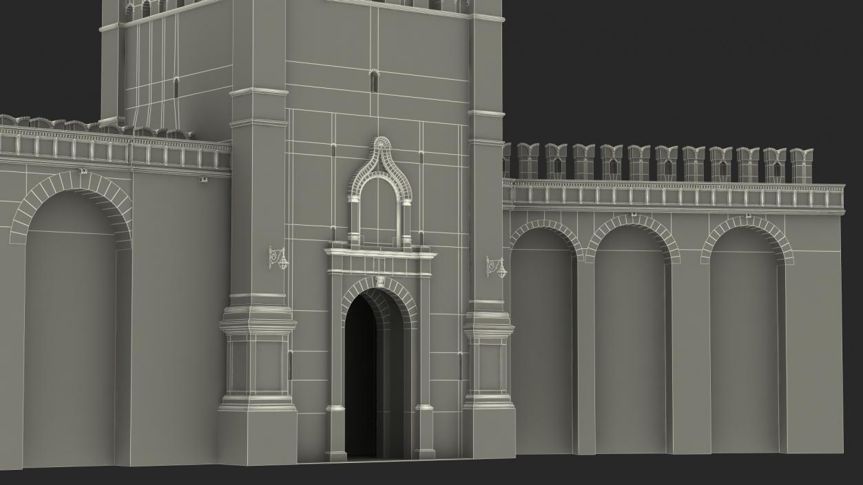 3D model Moscow Kremlin Spasskaya Tower