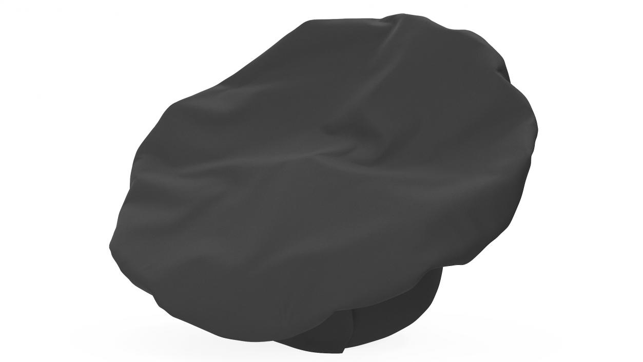 Chef Hat in Black 2 3D model