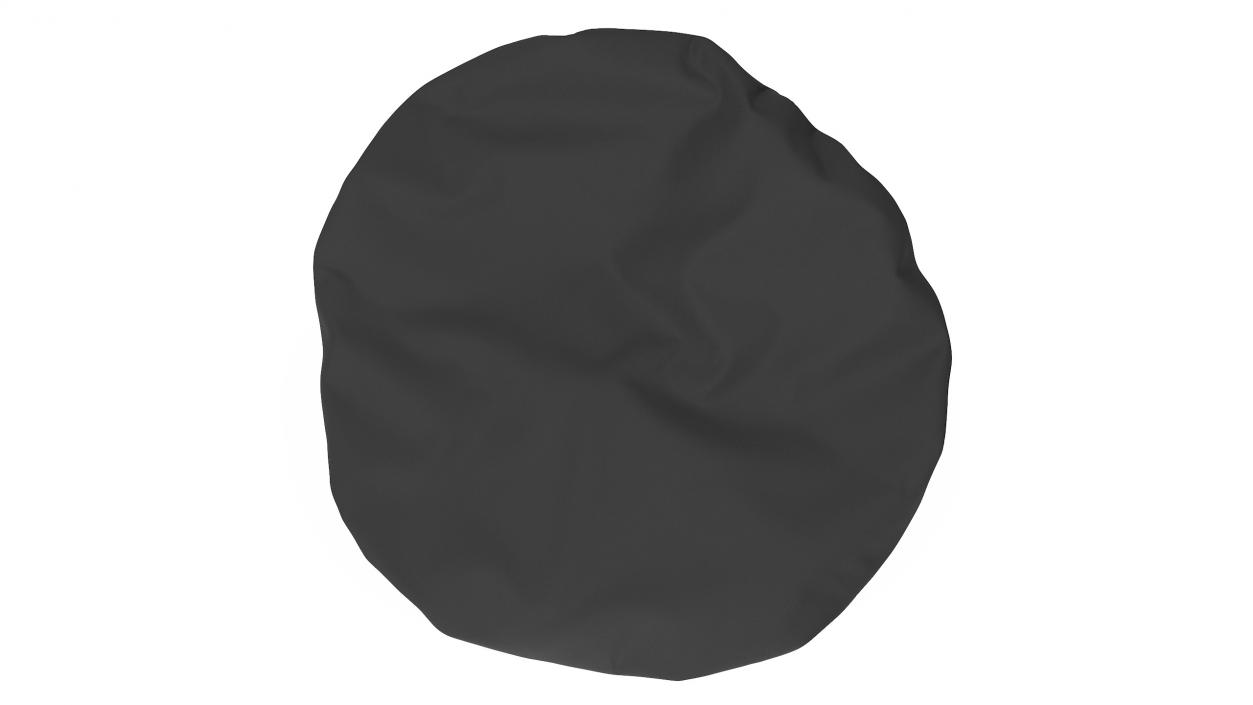 Chef Hat in Black 2 3D model