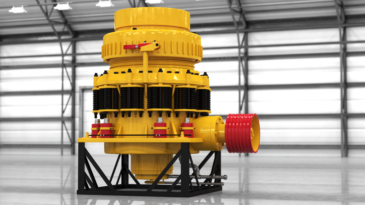 Hydraulic Cone Crusher 3D