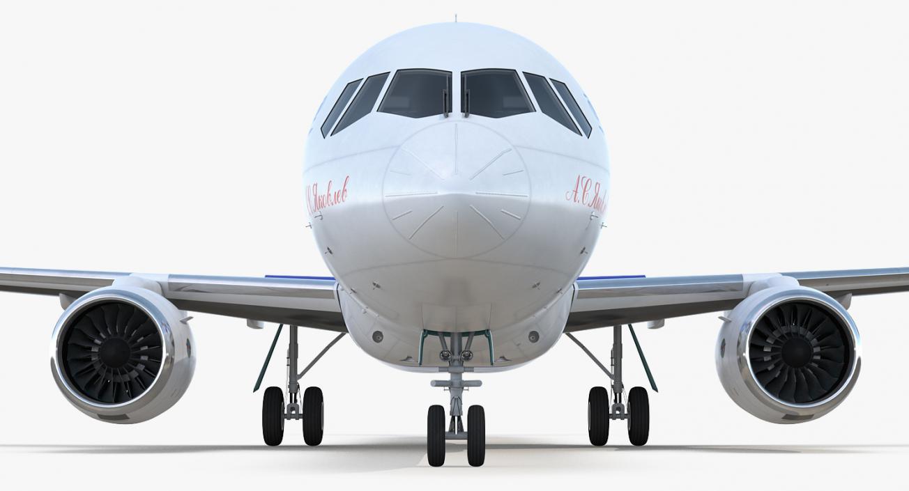 3D Russian Airliner MC-21 300 Rigged model