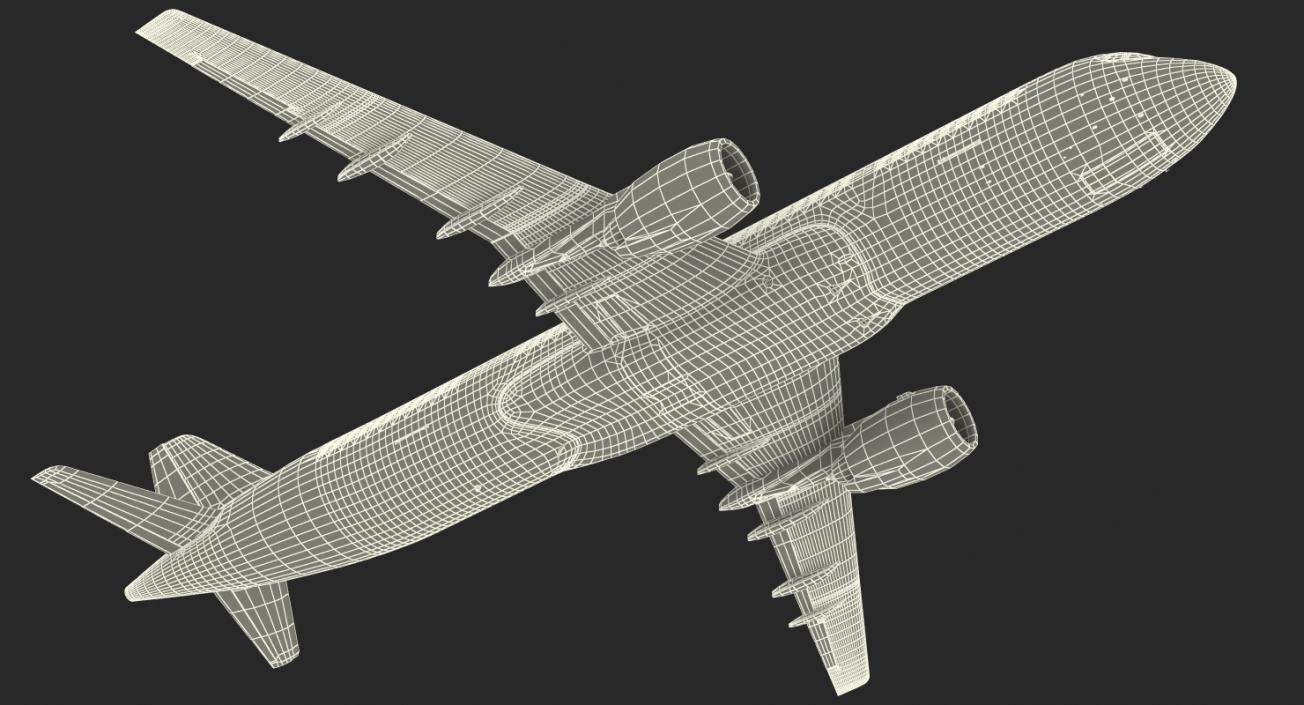 3D Russian Airliner MC-21 300 Rigged model