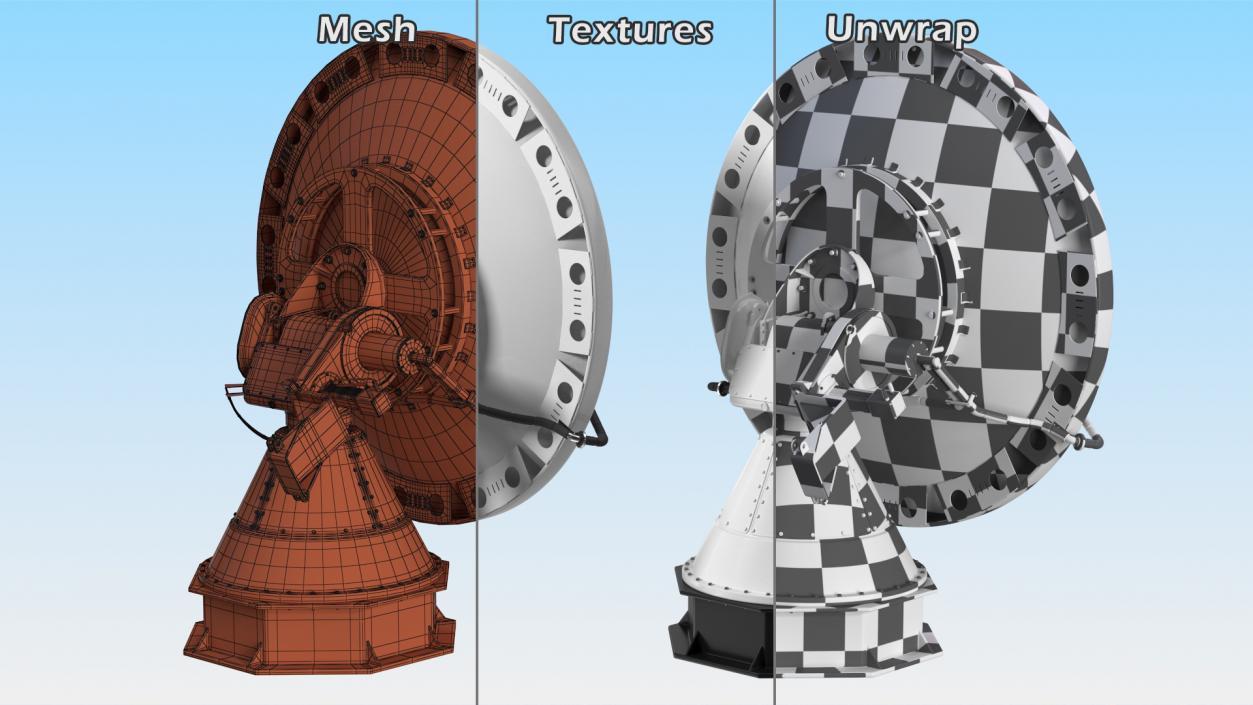 3D model Mobile Weather Doppler Radar Rigged