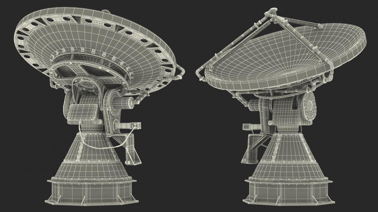 3D model Mobile Weather Doppler Radar Rigged