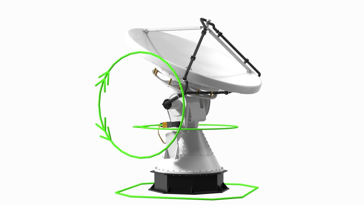 3D model Mobile Weather Doppler Radar Rigged