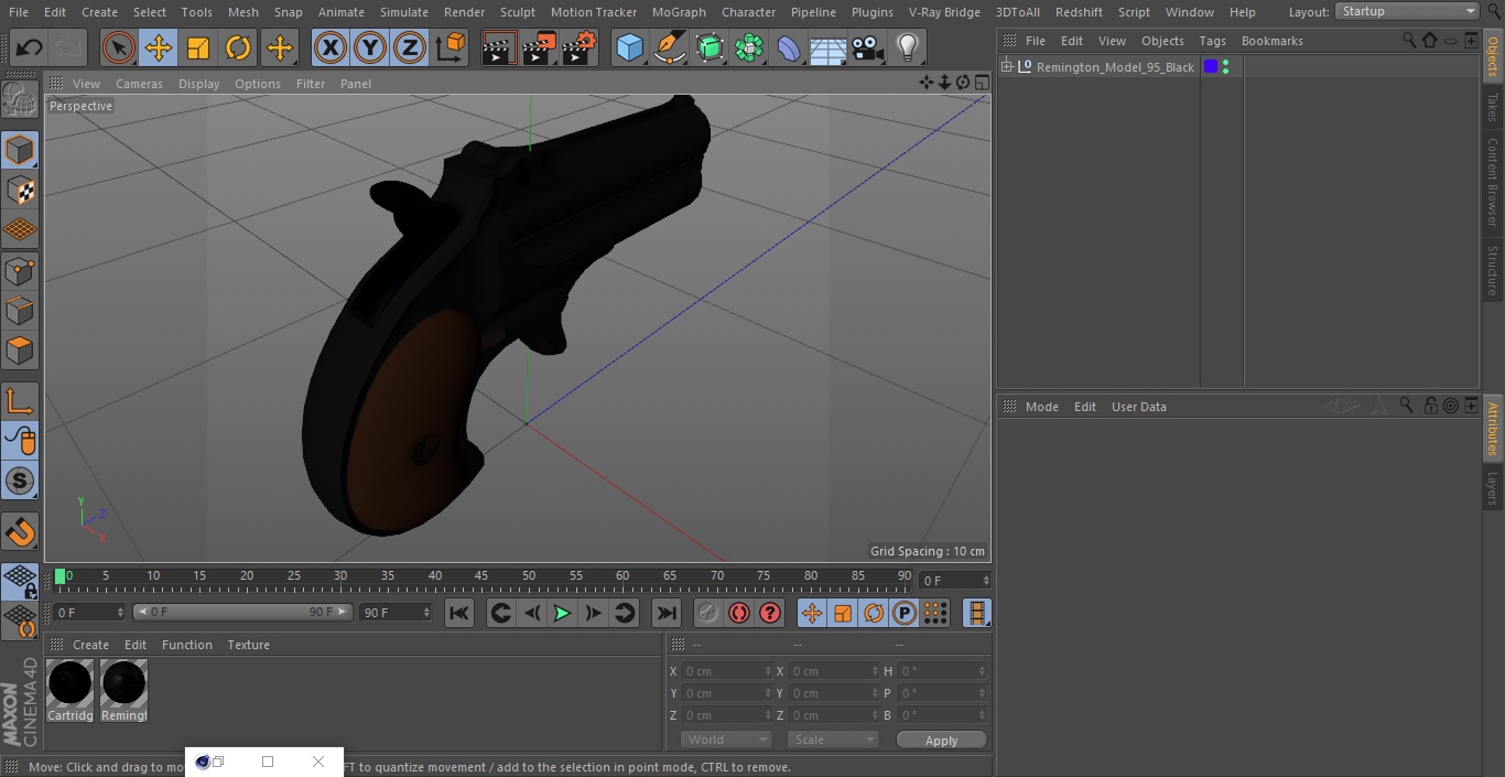 Remington Model 95 Black 3D model