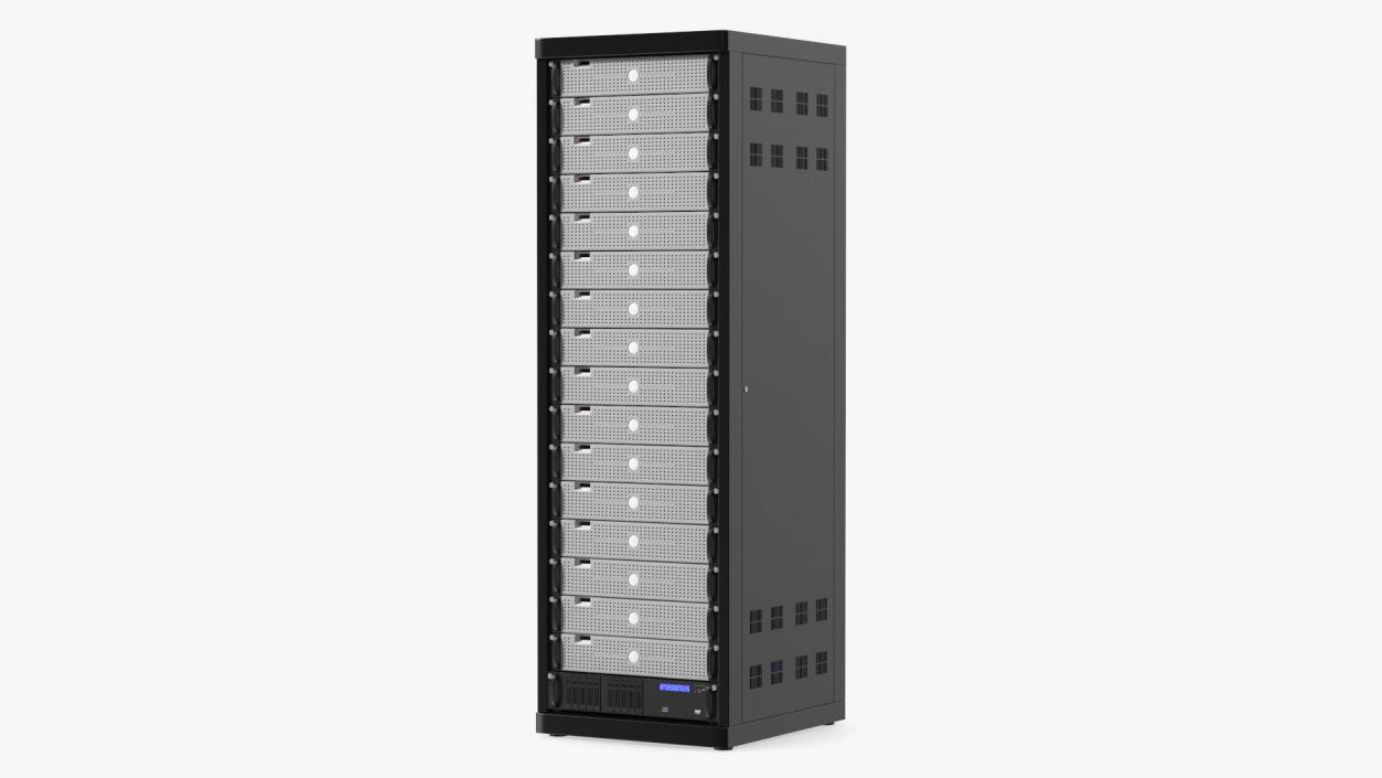 3D Data Center Server Rack model