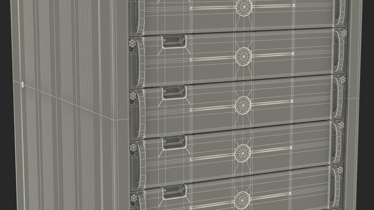 3D Data Center Server Rack model