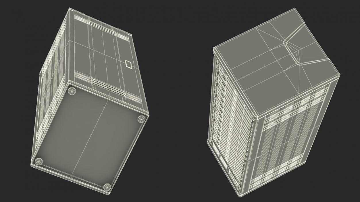 3D Data Center Server Rack model