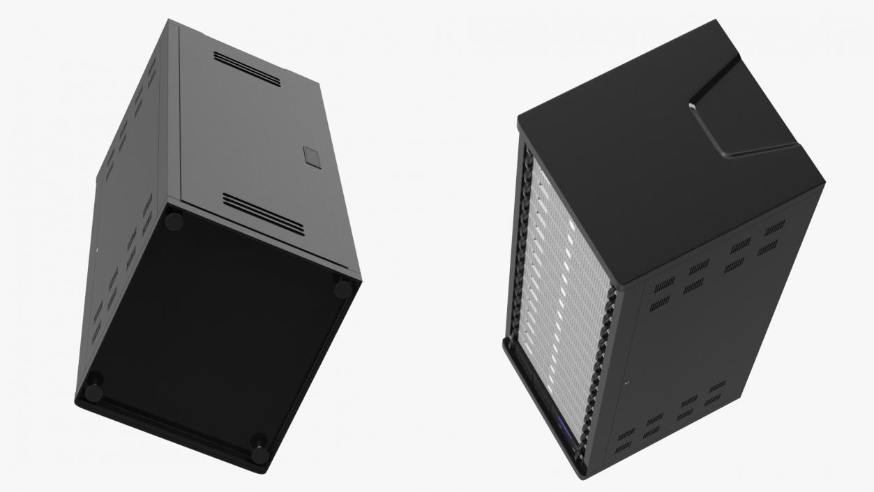 3D Data Center Server Rack model