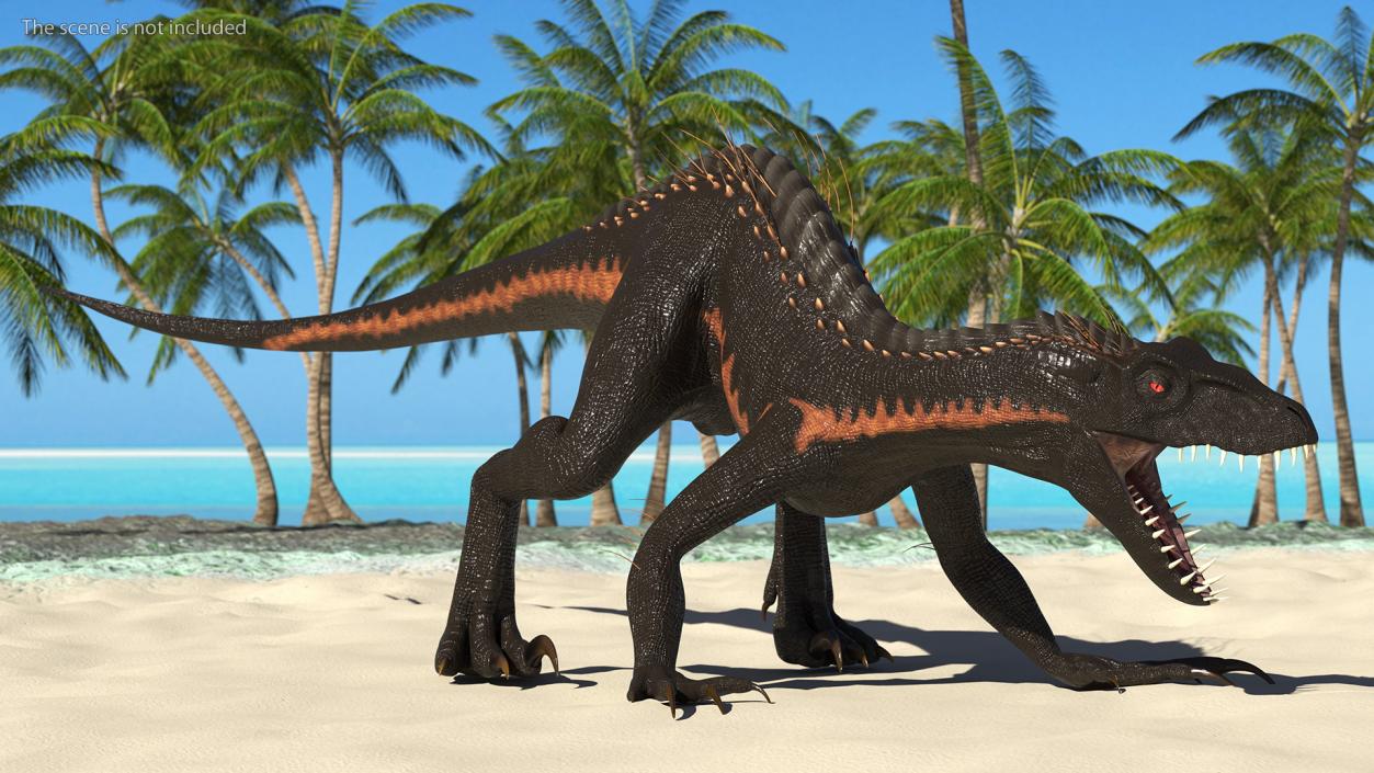 3D model Indoraptor Attacking Pose