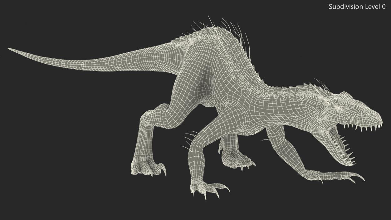 3D model Indoraptor Attacking Pose