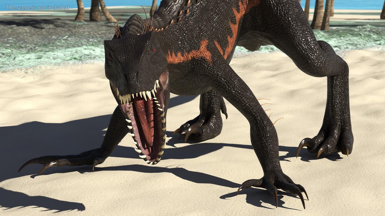 3D model Indoraptor Attacking Pose