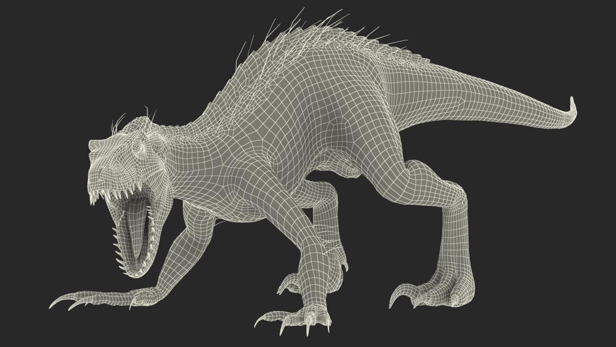 3D model Indoraptor Attacking Pose