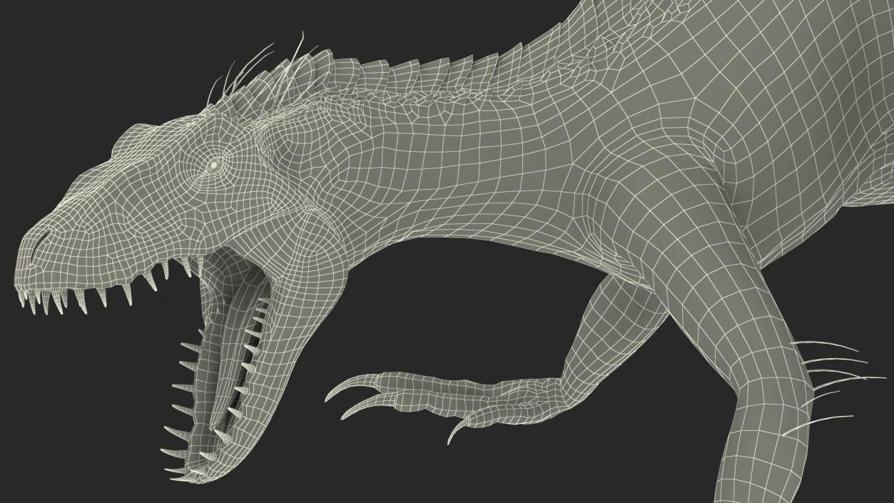 3D model Indoraptor Attacking Pose