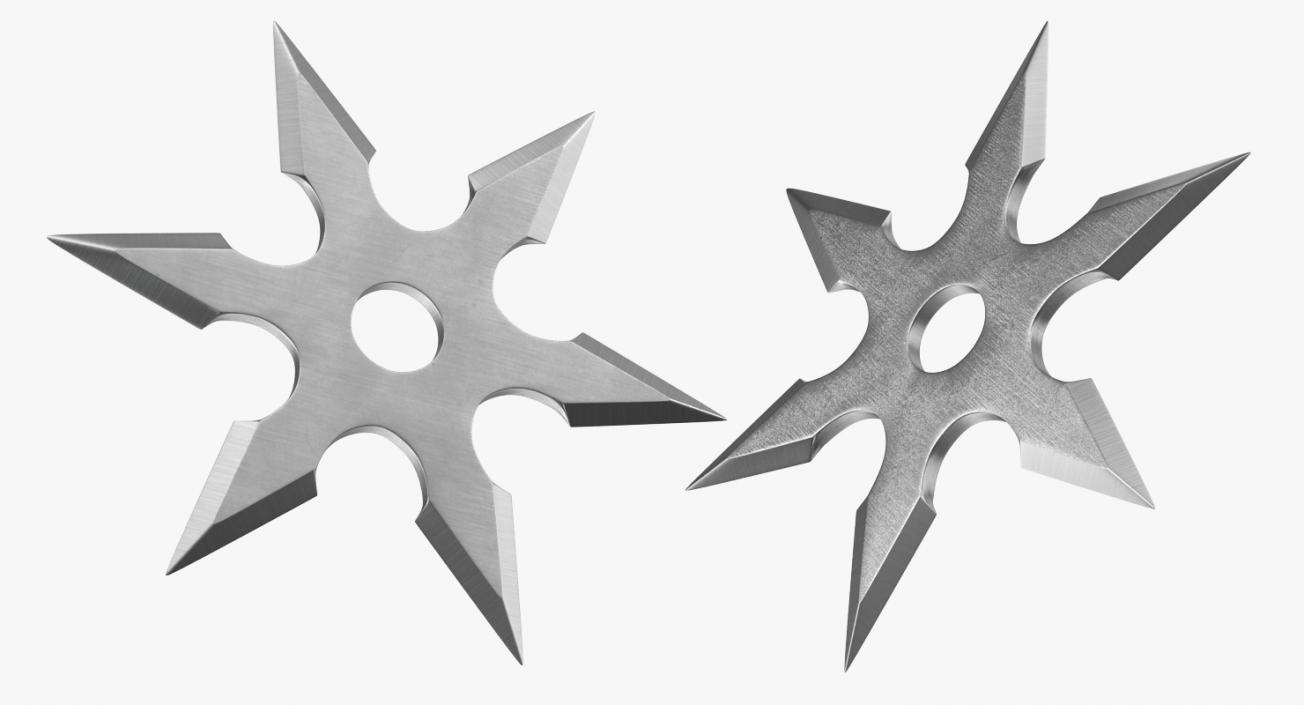 3D Shuriken Six Point model