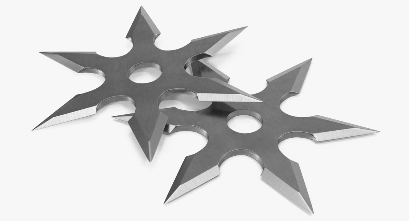 3D Shuriken Six Point model