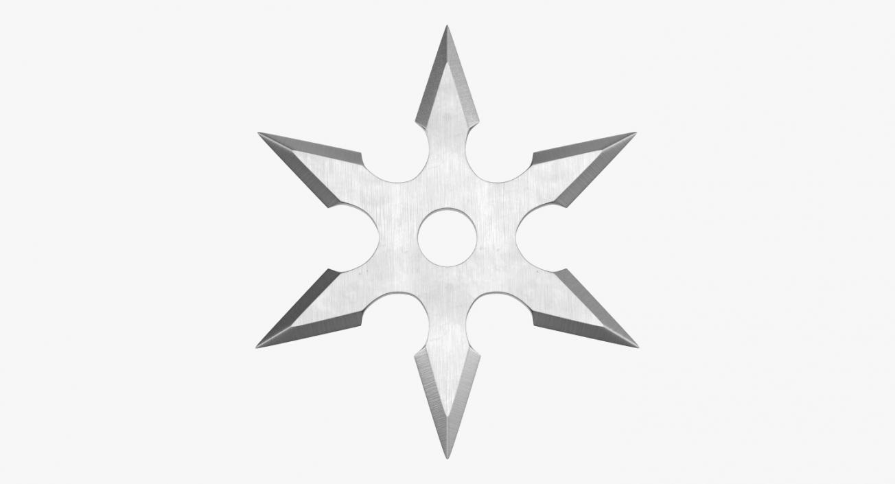 3D Shuriken Six Point model