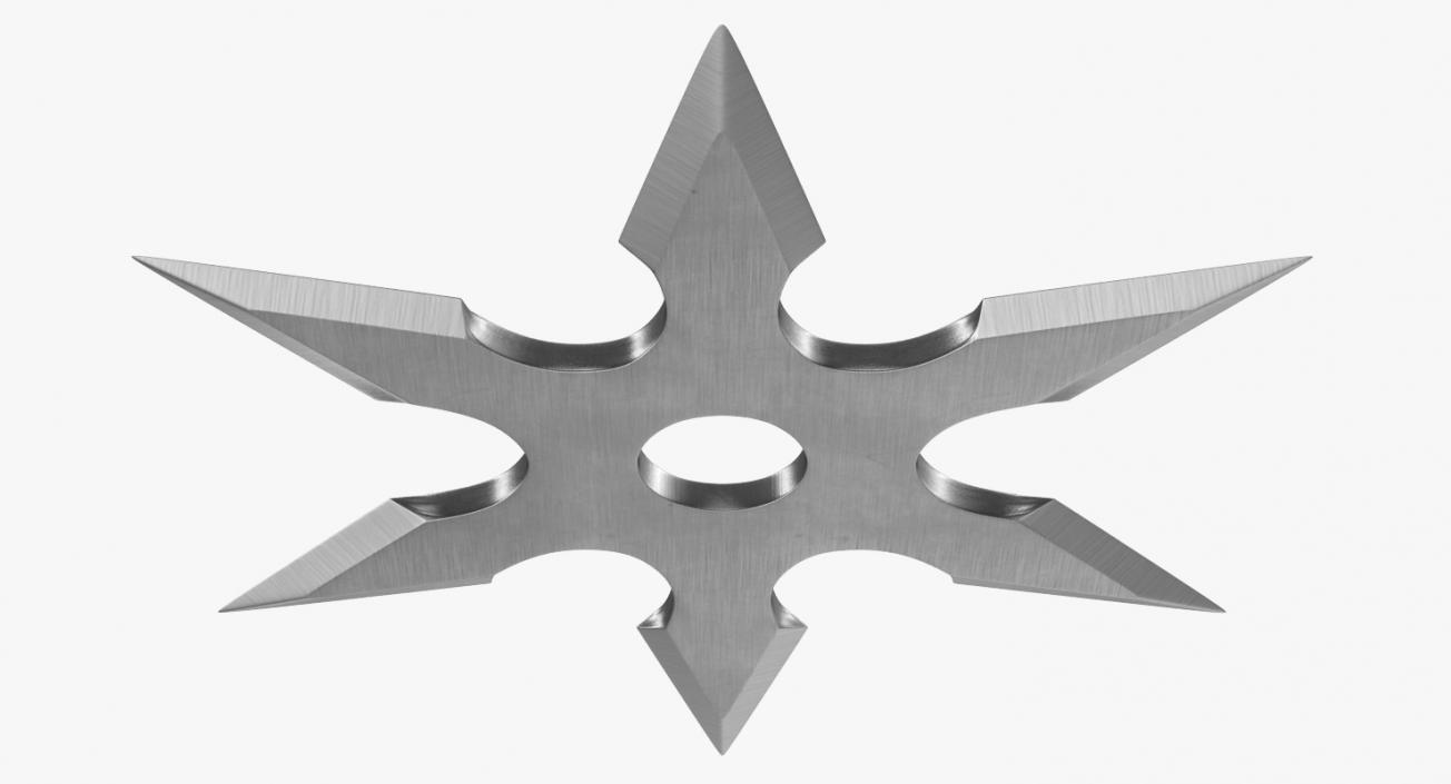 3D Shuriken Six Point model