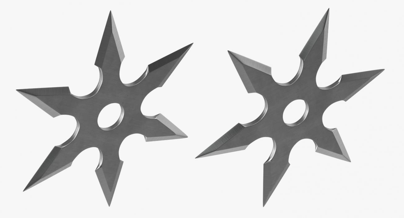 3D Shuriken Six Point model