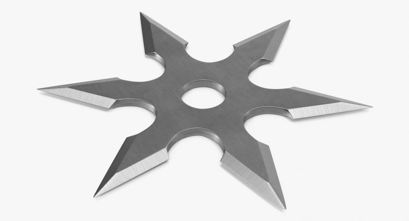 3D Shuriken Six Point model