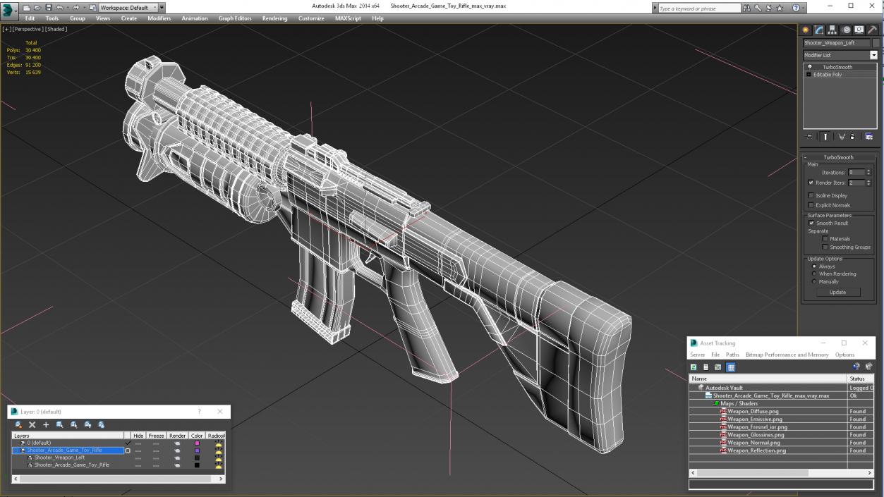 Shooter Arcade Game Toy Rifle 3D model