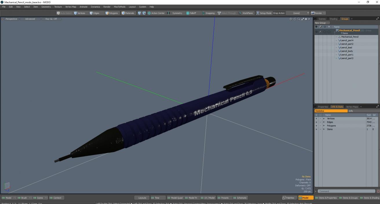 Mechanical Pencil 2 3D model