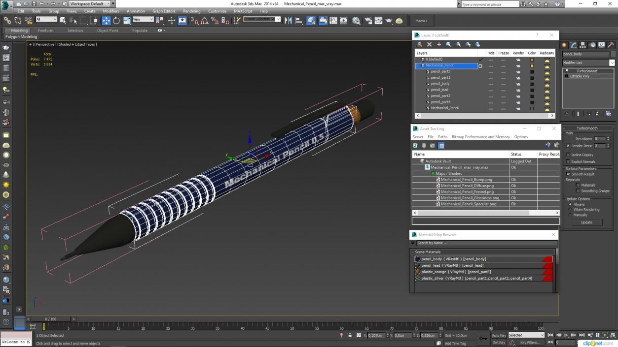 Mechanical Pencil 2 3D model